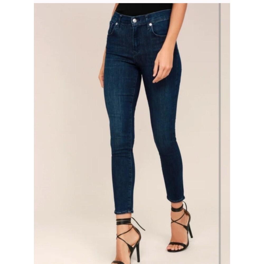 AGOLDE Sophie Mid Rise Ankle Jeans Size 28 Dark Blue Wash‎